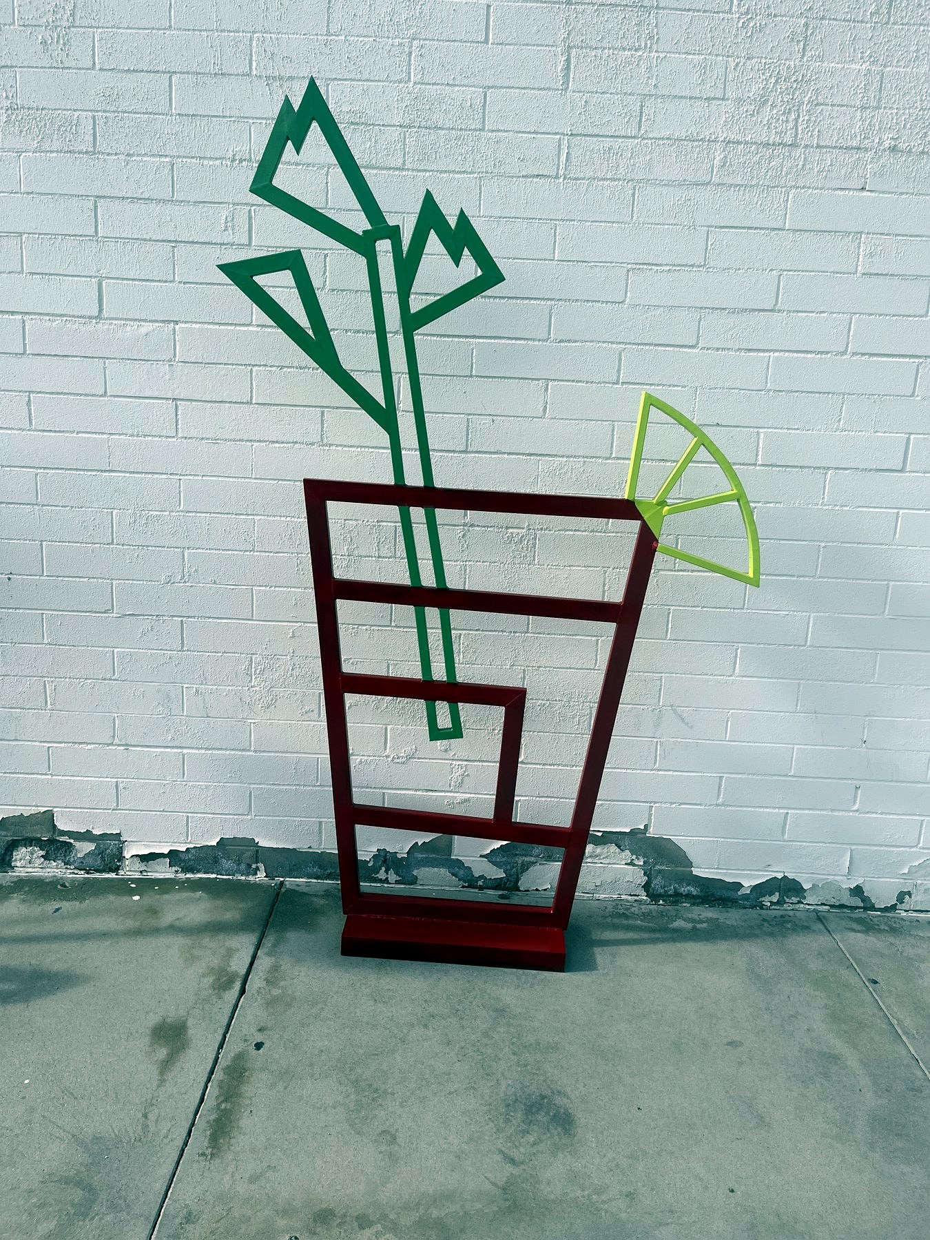 Botanical Red by Mid Century Metal